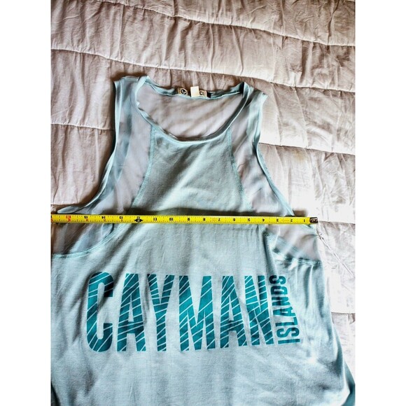 Lagaci Womens Cayman Islands Tank Top Aqua Size Medium New With Tags Racerback - Picture 6 of 6